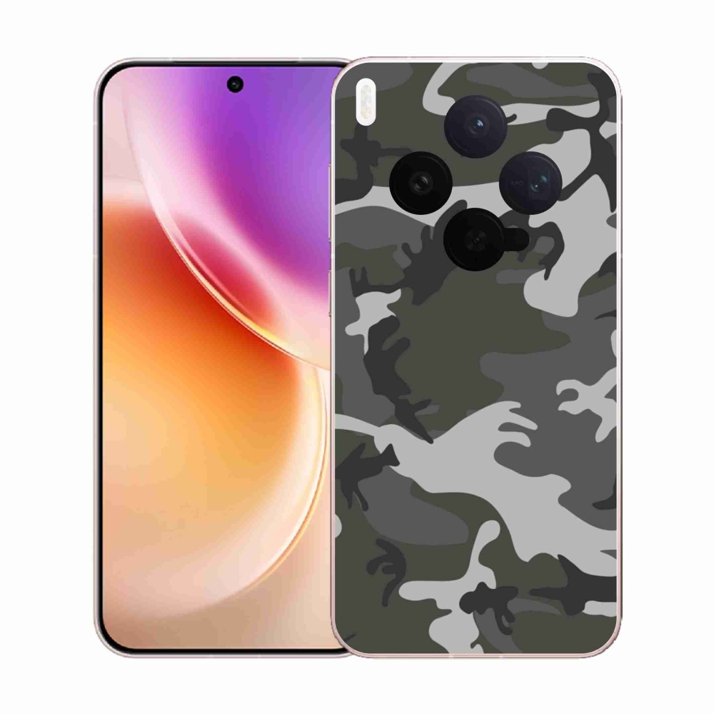 Gelový kryt mmCase na Vivo X300 - maskáčový vzor