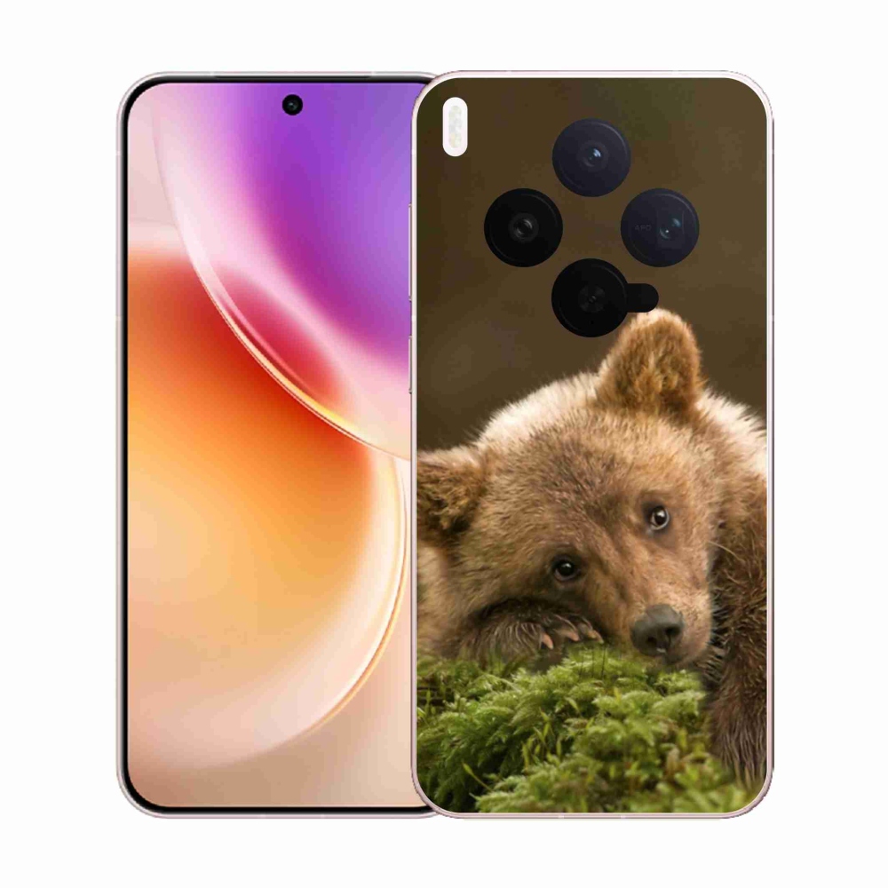 Gelový kryt mmCase na Vivo X300 - medvěd