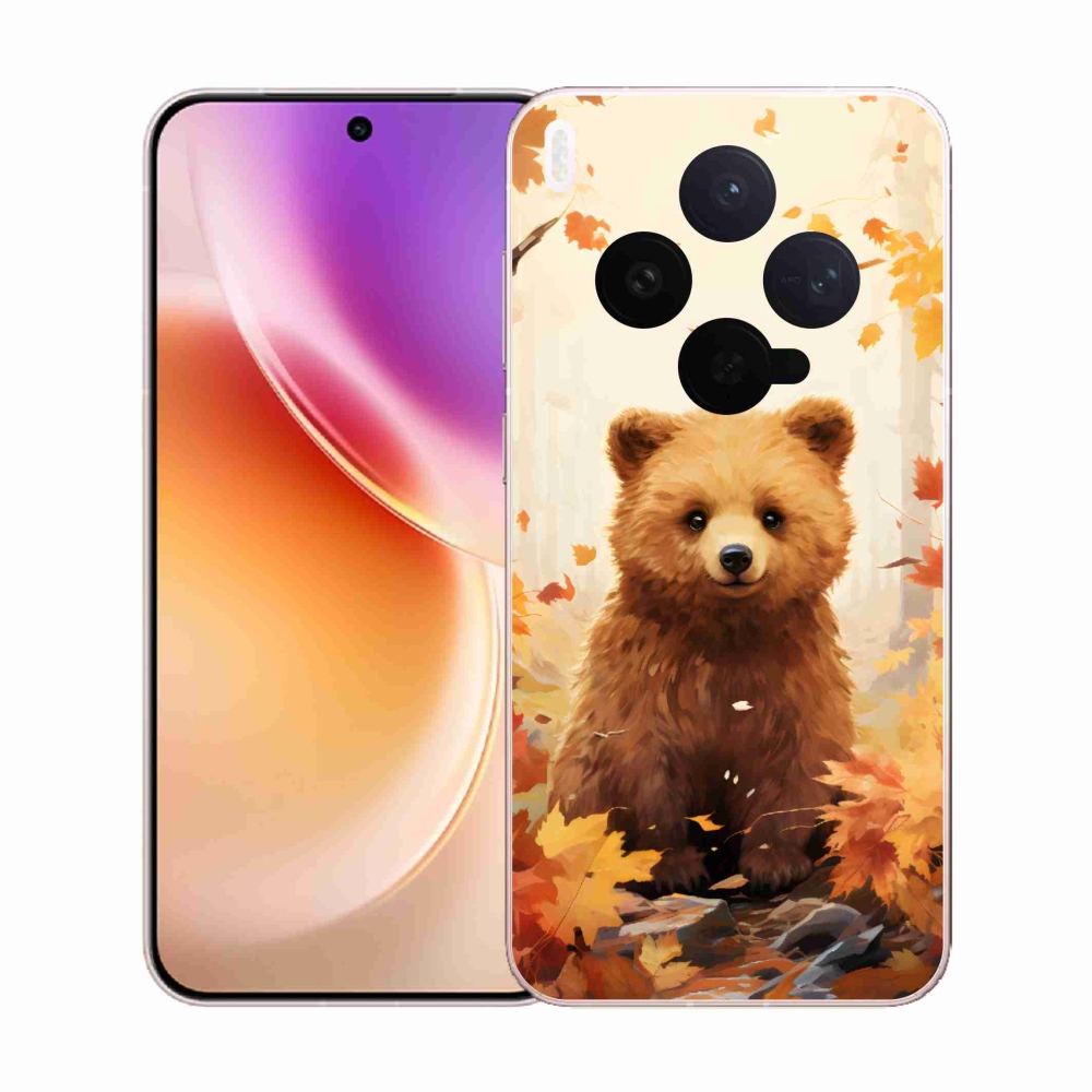 Gelový kryt mmCase na Vivo X300 - medvěd v lese