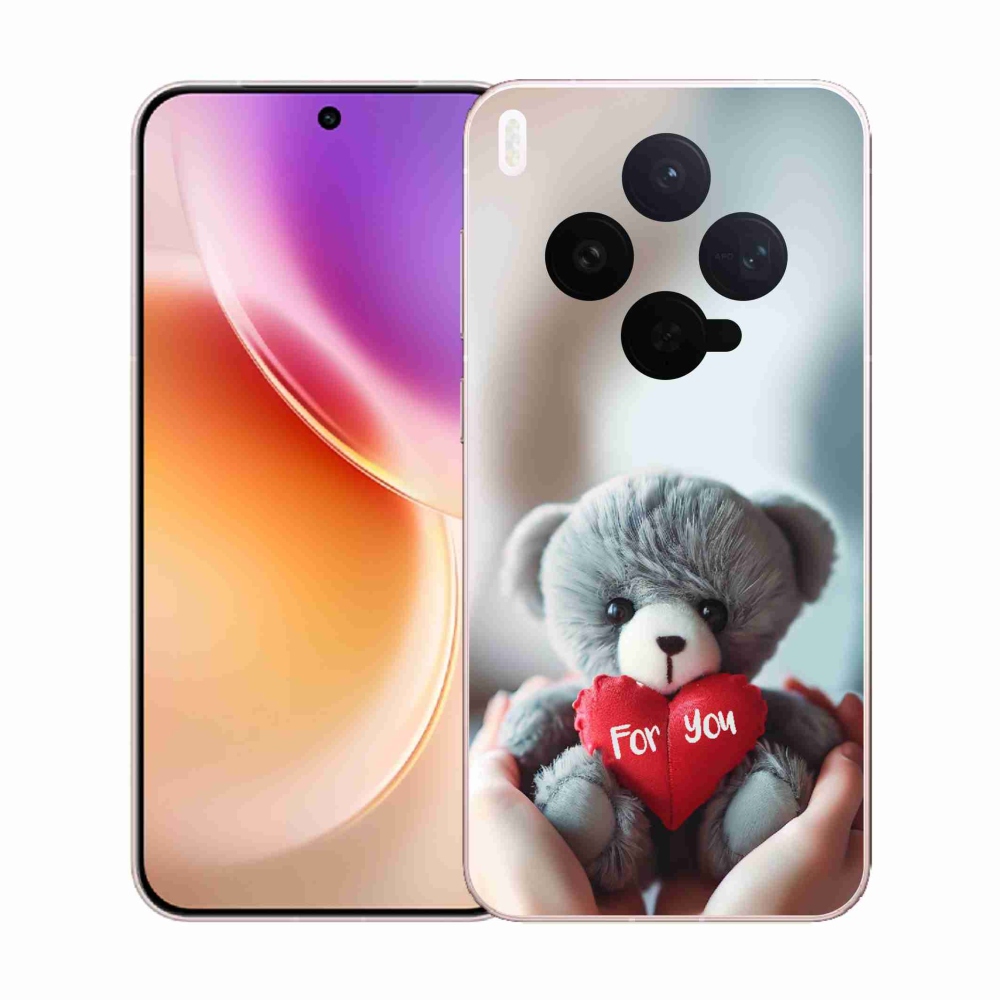 Gelový kryt mmCase na Vivo X300 - medvídek pro zamilované