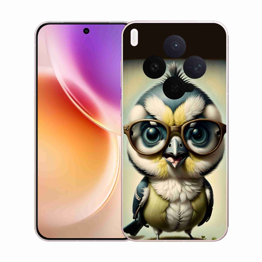 Gelový kryt mmCase na Vivo X300 - mládě s brýlemi