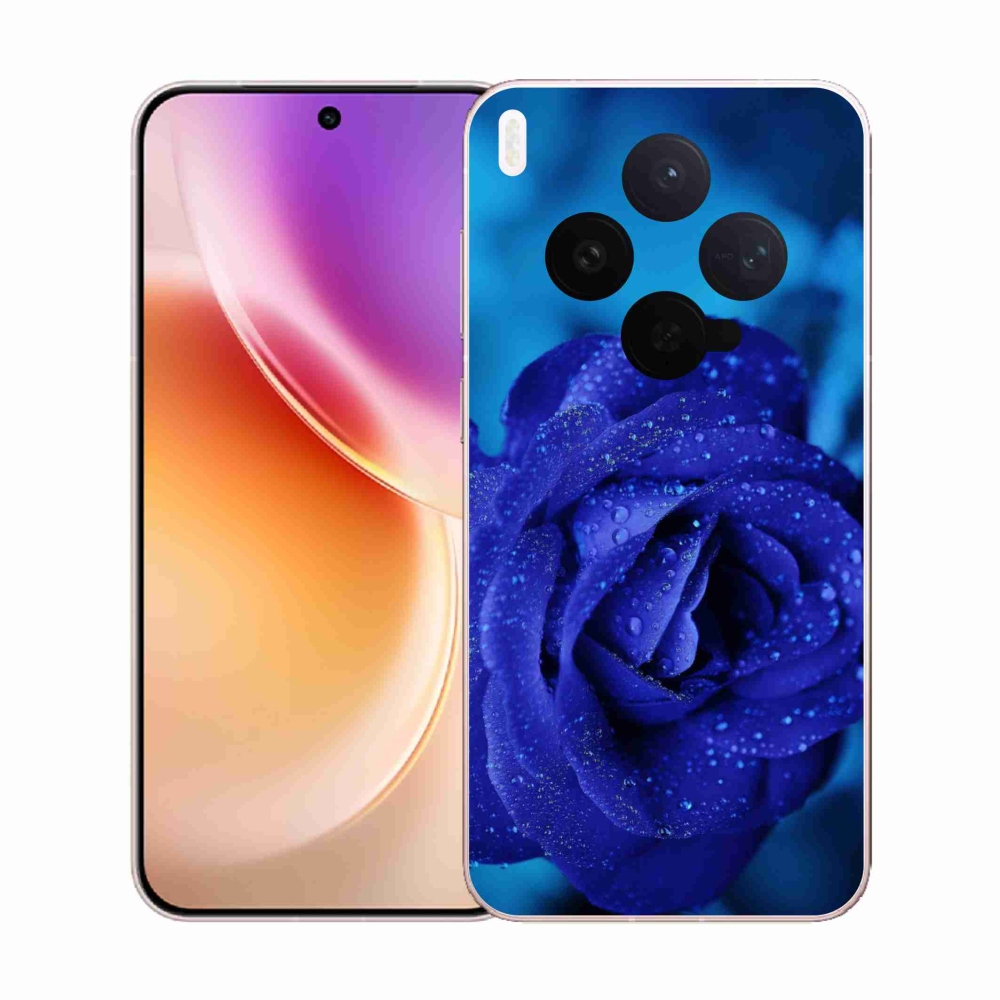 Gelový kryt mmCase na Vivo X300 - modrá růže