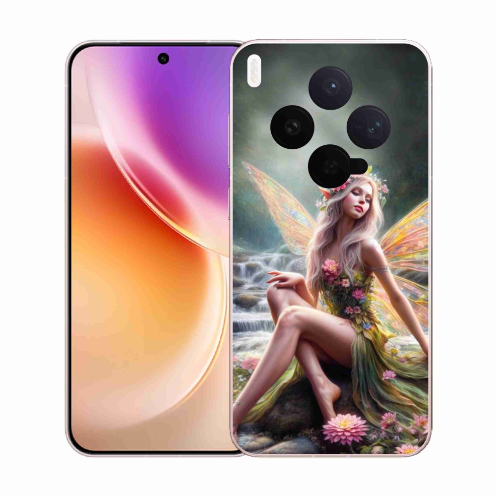 Gelový kryt mmCase na Vivo X300 - motýlí žena 1