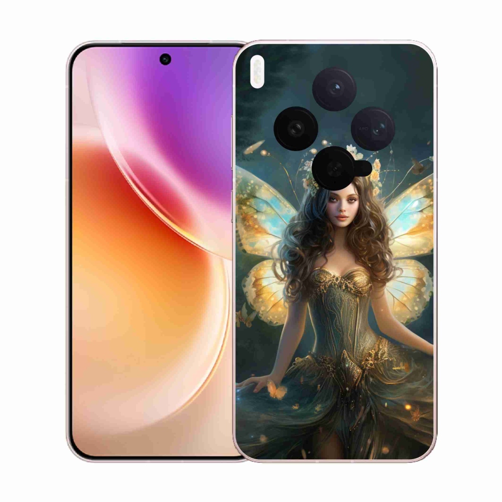 Gelový kryt mmCase na Vivo X300 - motýlí žena