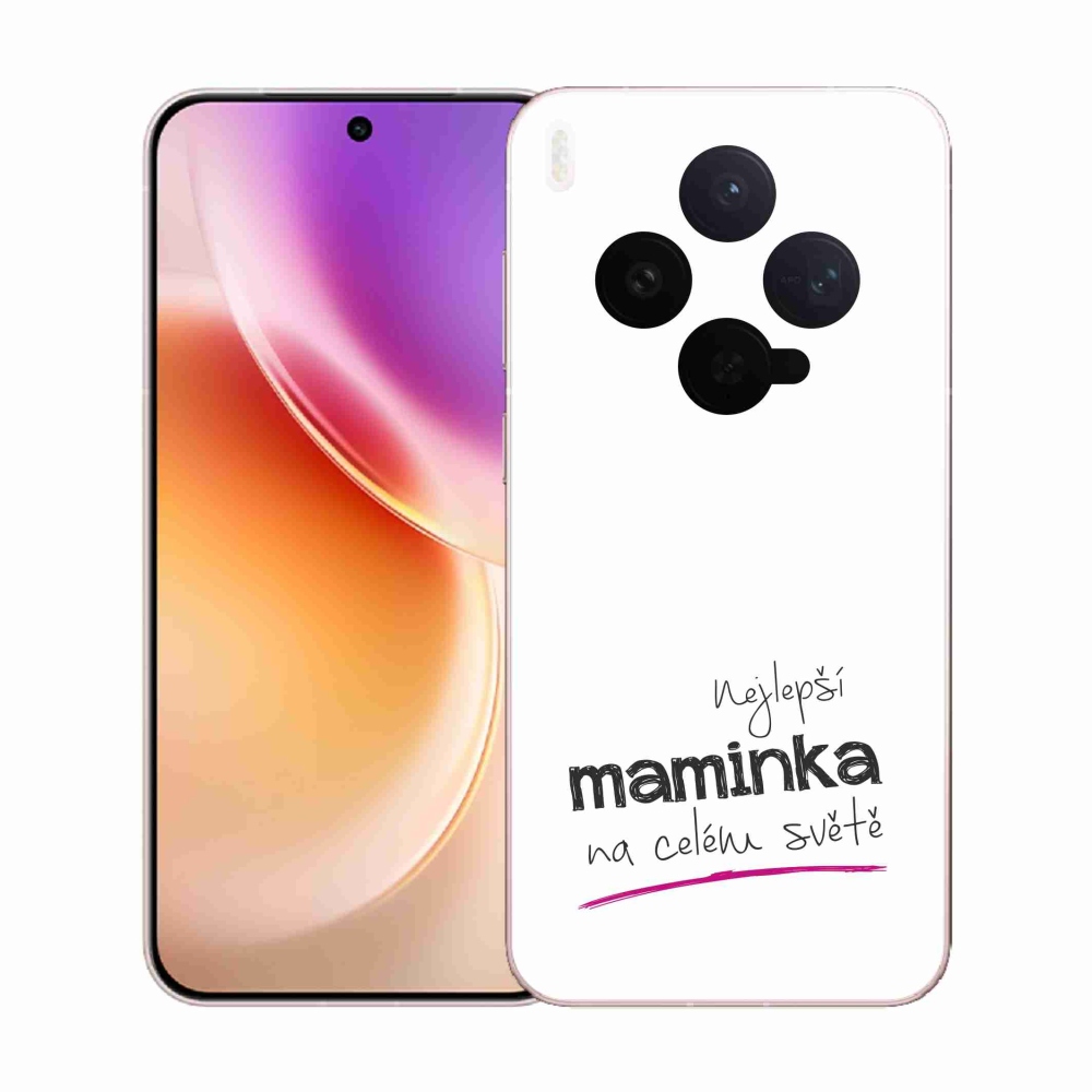 Gelový kryt mmCase na Vivo X300 - nejlepší maminka 4 bílé pozadí