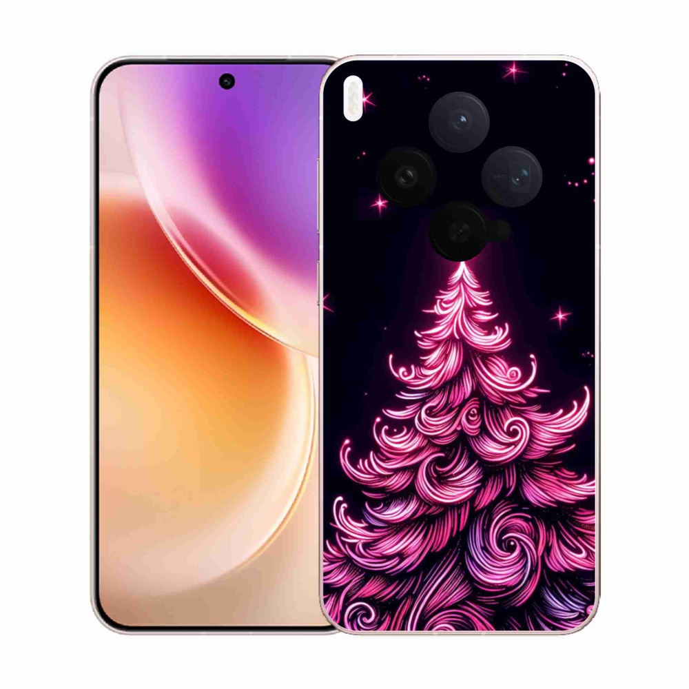 Gelový kryt mmCase na Vivo X300 - neonový vánoční stromek 2