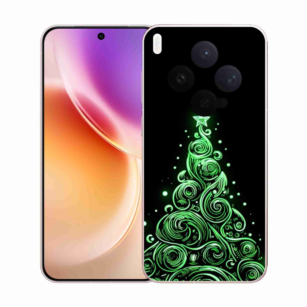 Gelový kryt mmCase na Vivo X300 - neonový vánoční stromek 3