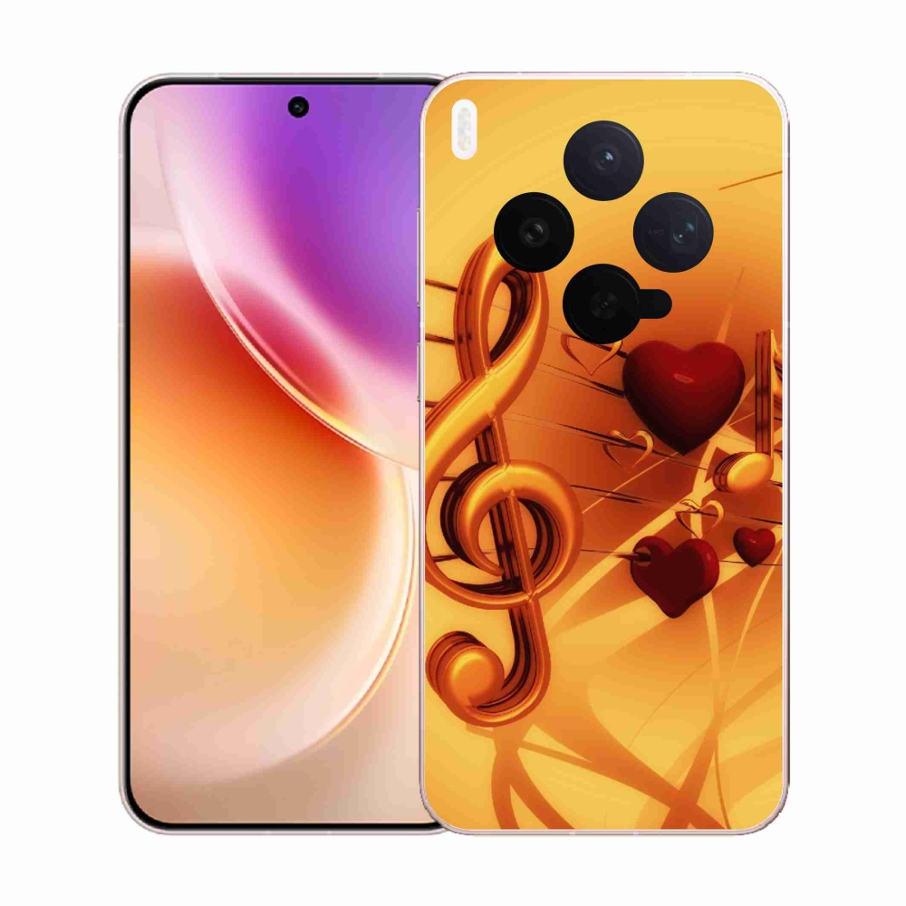 Gelový kryt mmCase na Vivo X300 - noty