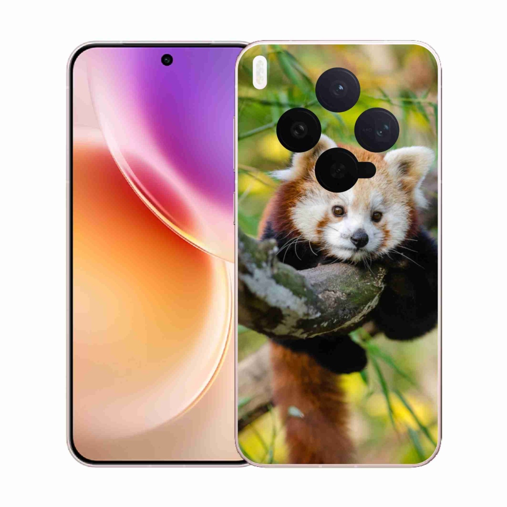 Gelový kryt mmCase na Vivo X300 - panda červená