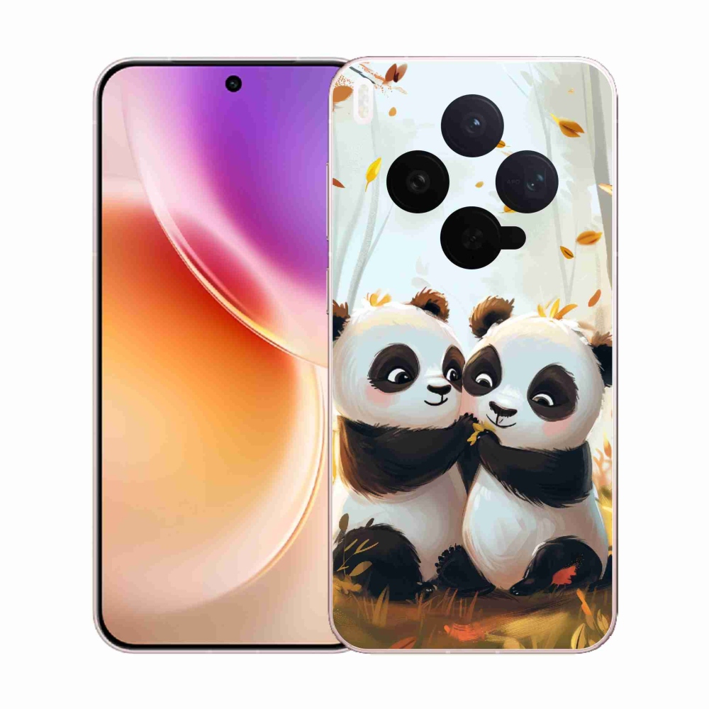 Gelový kryt mmCase na Vivo X300 - pandy