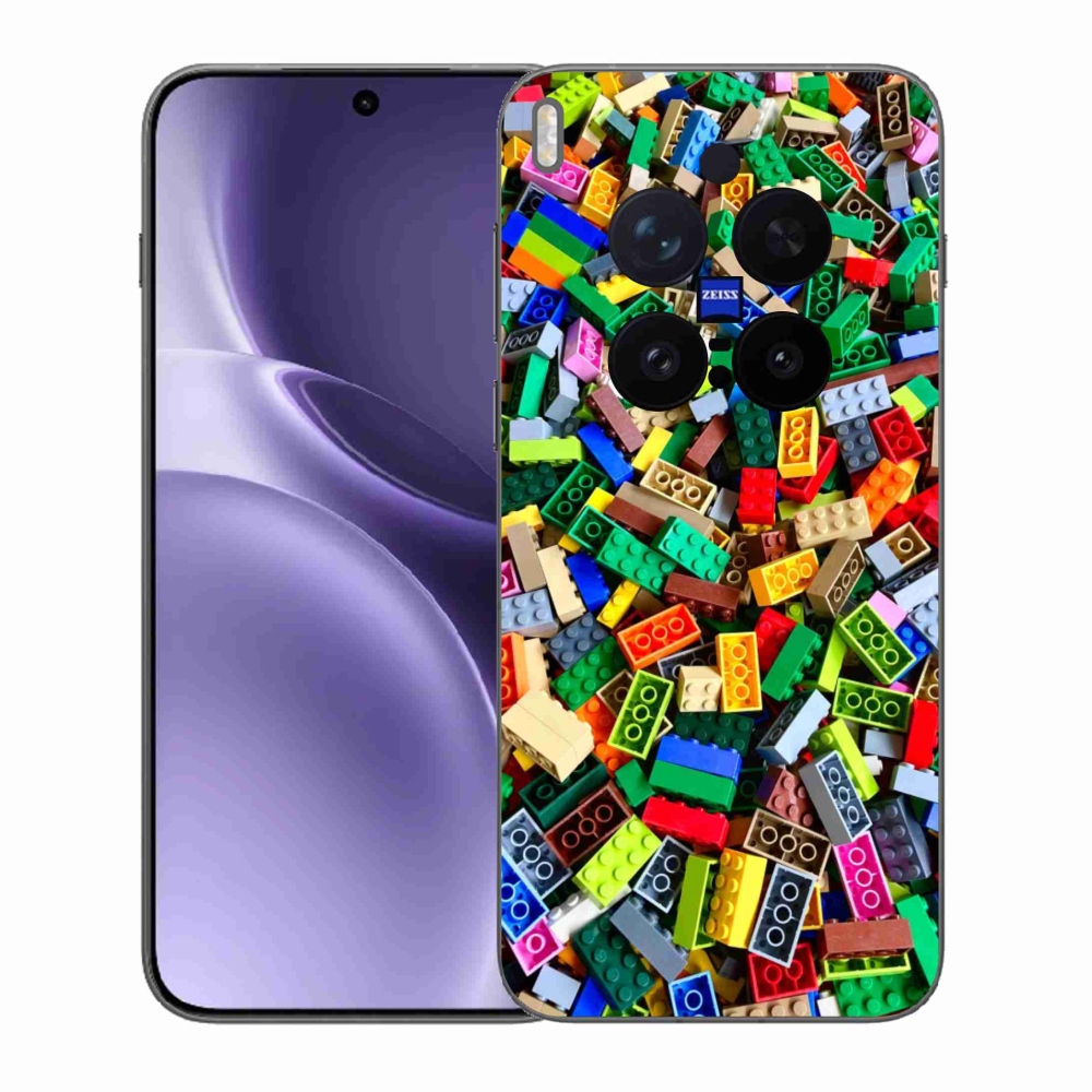 Gelový kryt mmCase na Vivo X300 Pro 5G - barevné stavební kostky