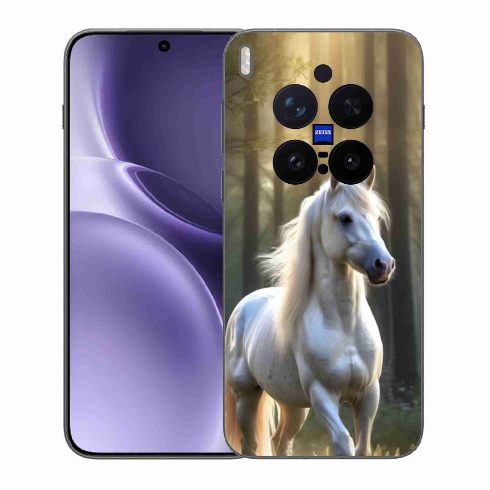 Gelový kryt mmCase na Vivo X300 Pro 5G - bílý kůň 3