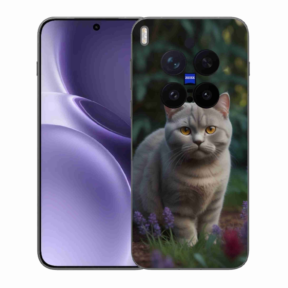 Gelový kryt mmCase na Vivo X300 Pro 5G - britská kočka