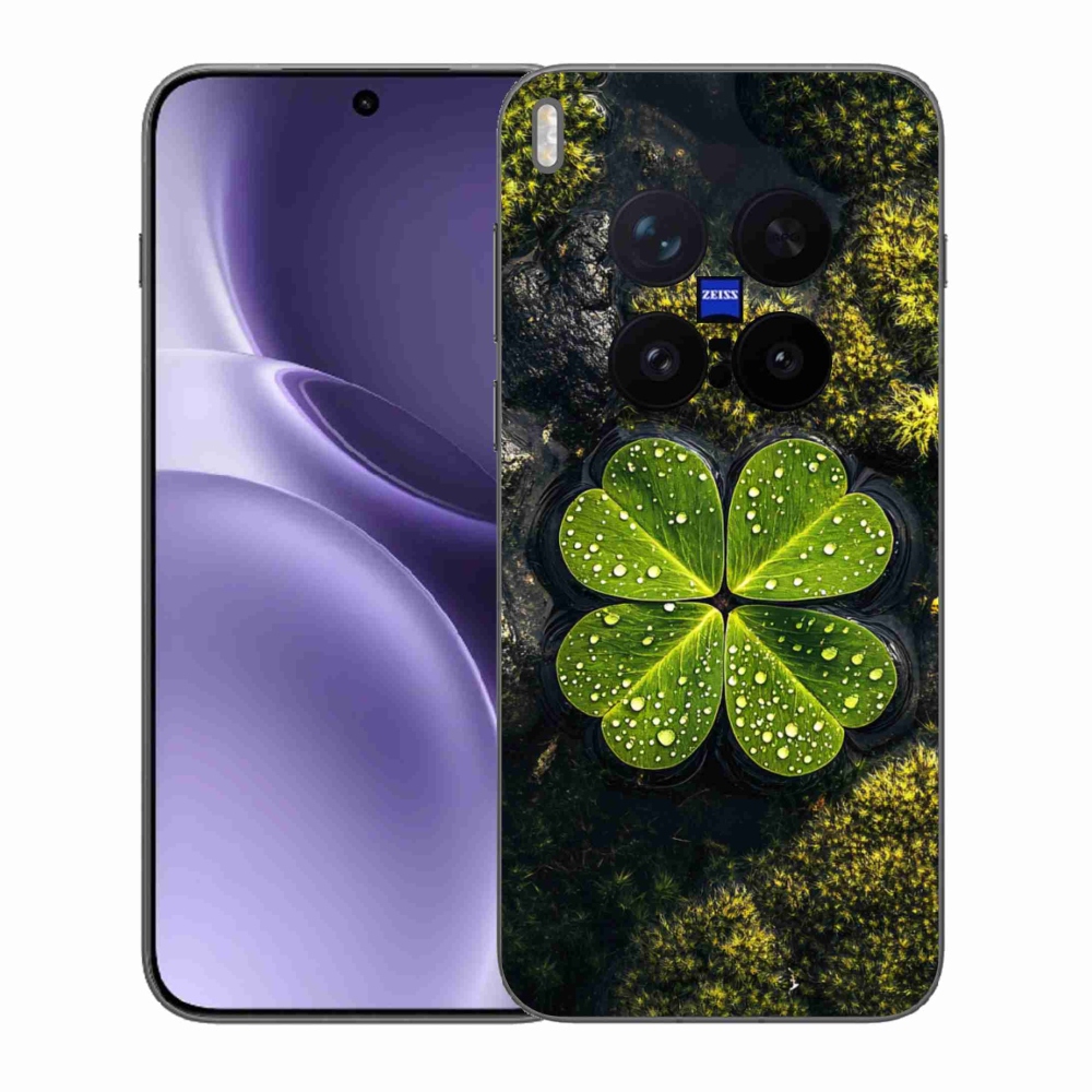 Gelový kryt mmCase na Vivo X300 Pro 5G - čtyřlístek