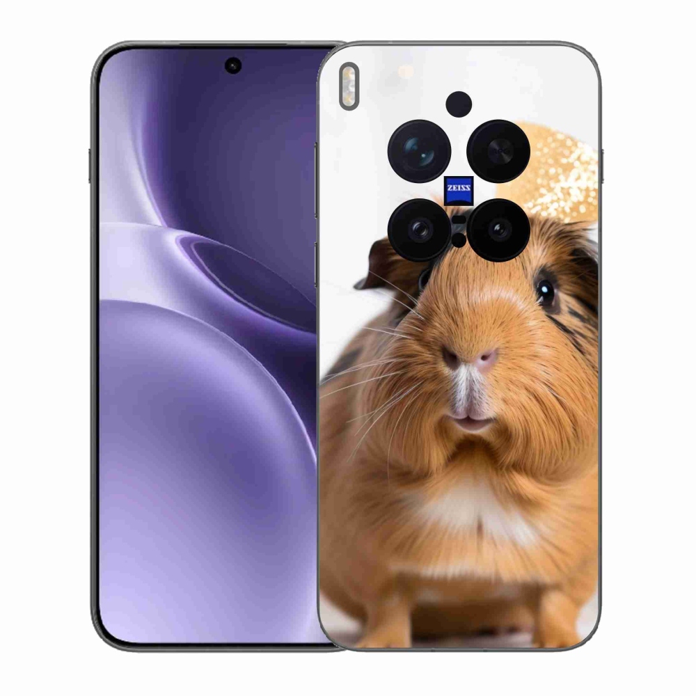Gelový kryt mmCase na Vivo X300 Pro 5G - hnědé morče