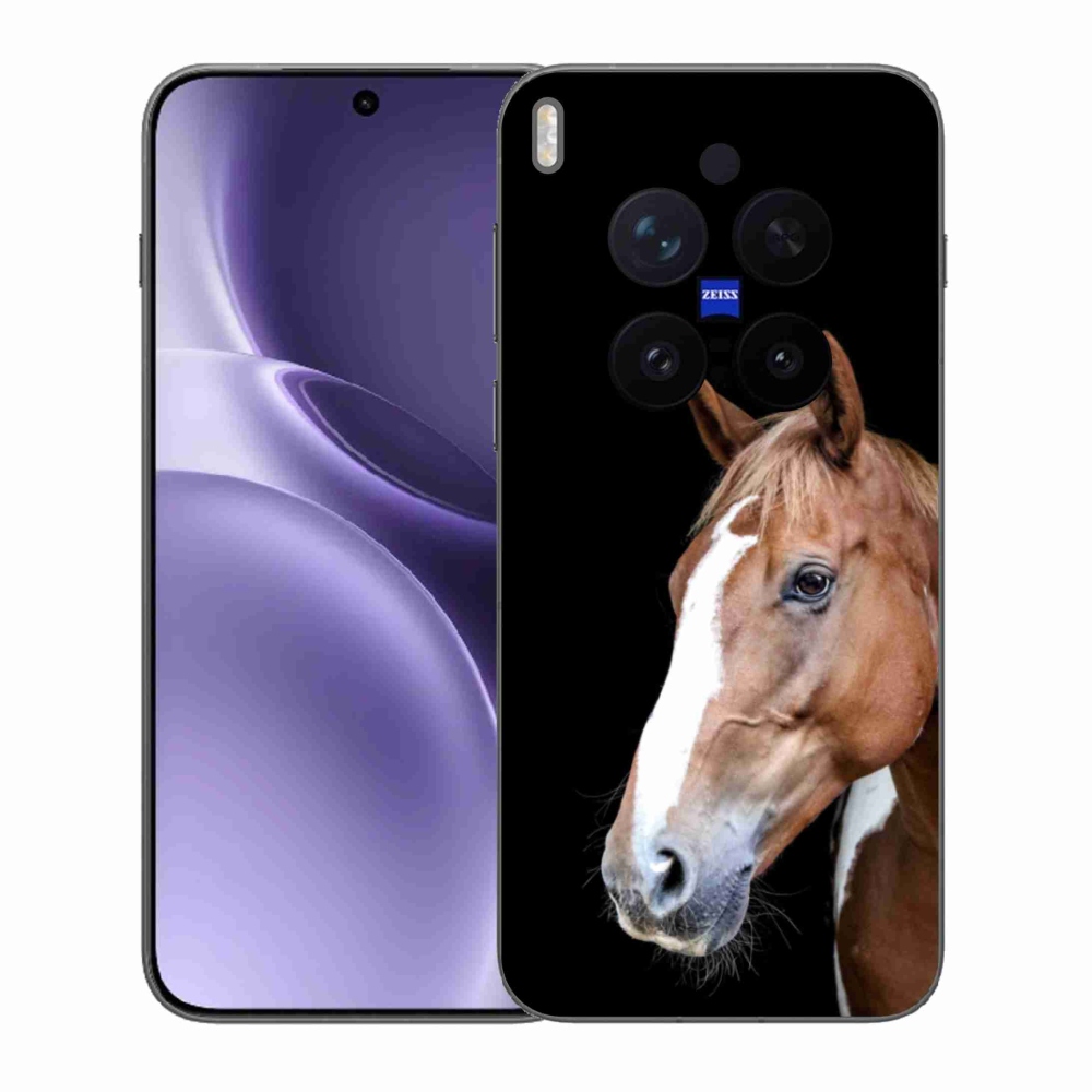 Gelový kryt mmCase na Vivo X300 Pro 5G - hnědý kůň 3