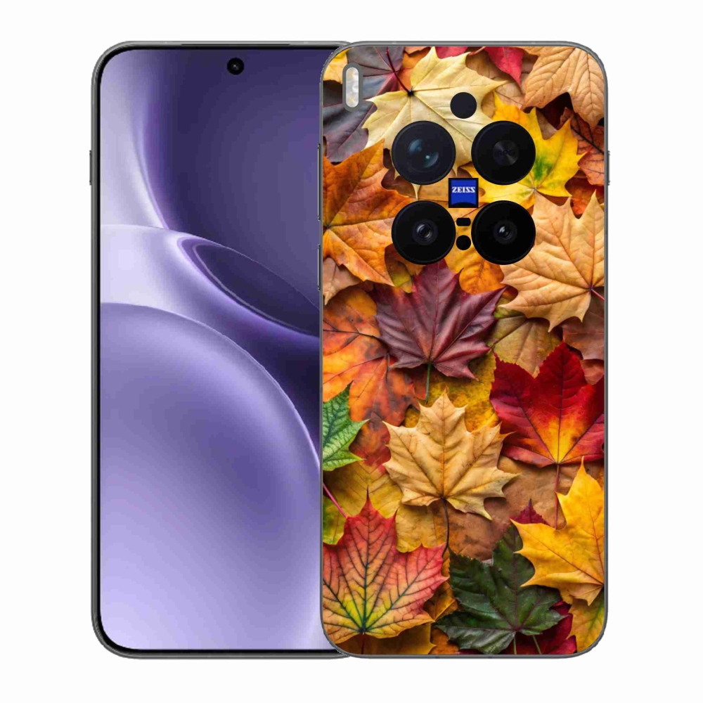 Gelový kryt mmCase na Vivo X300 Pro 5G - javorové listy 2
