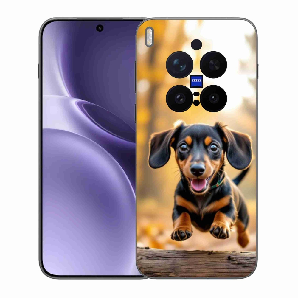 Gelový kryt mmCase na Vivo X300 Pro 5G - jezevčík 2