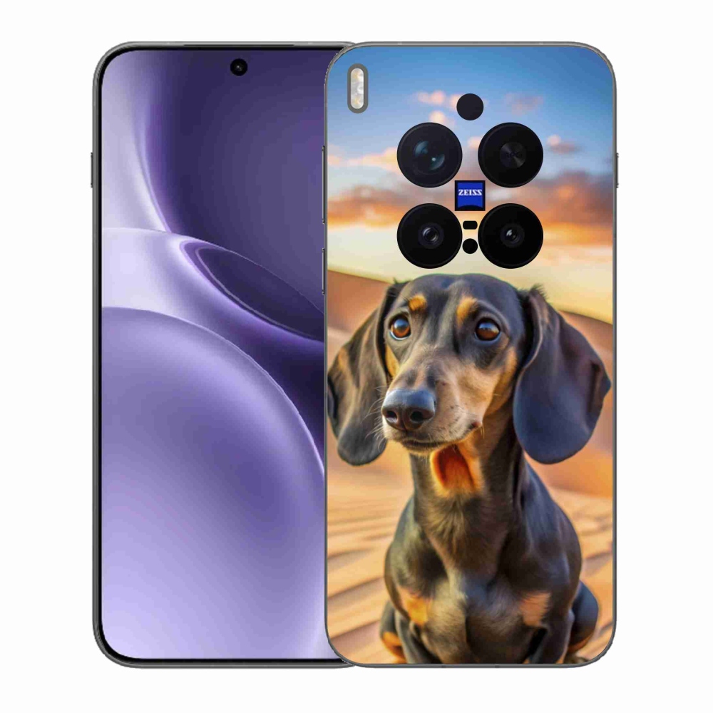 Gelový kryt mmCase na Vivo X300 Pro 5G - jezevčík 3 