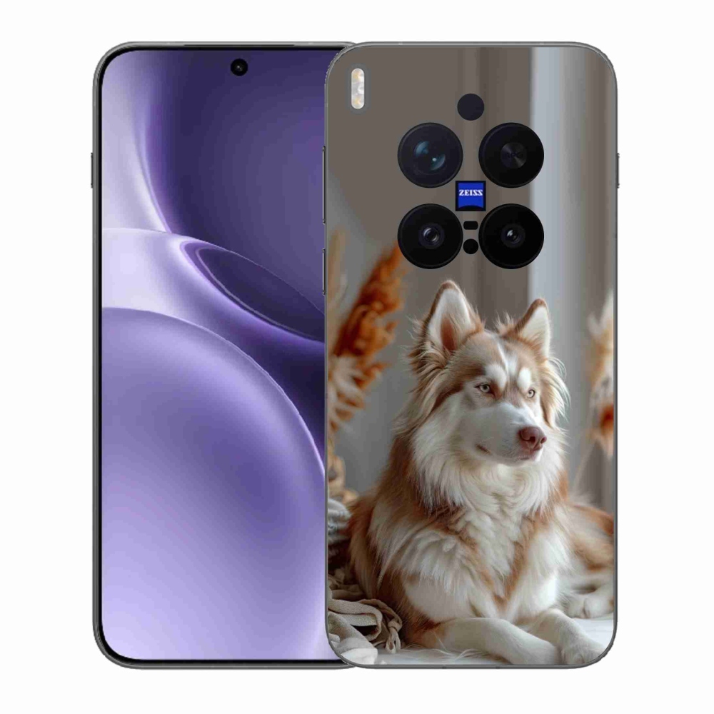 Gelový kryt mmCase na Vivo X300 Pro 5G - klidný sibiřský husky