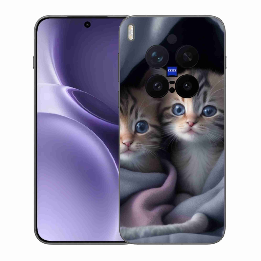 Gelový kryt mmCase na Vivo X300 Pro 5G - kočičí duo 2