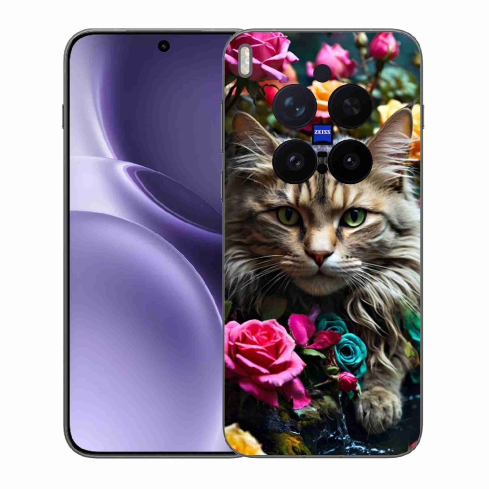 Gelový kryt mmCase na Vivo X300 Pro 5G - kočíčí pohled 2