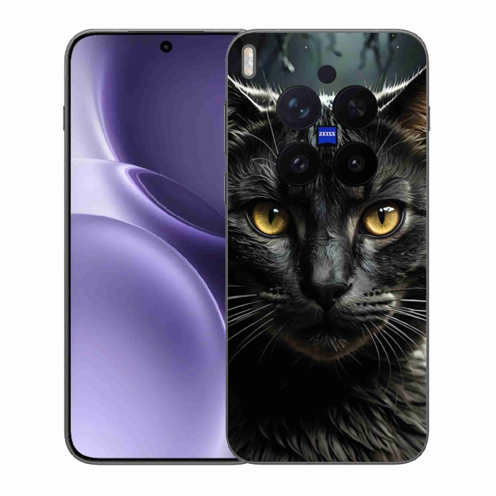 Gelový kryt mmCase na Vivo X300 Pro 5G - kočičí pohled 3