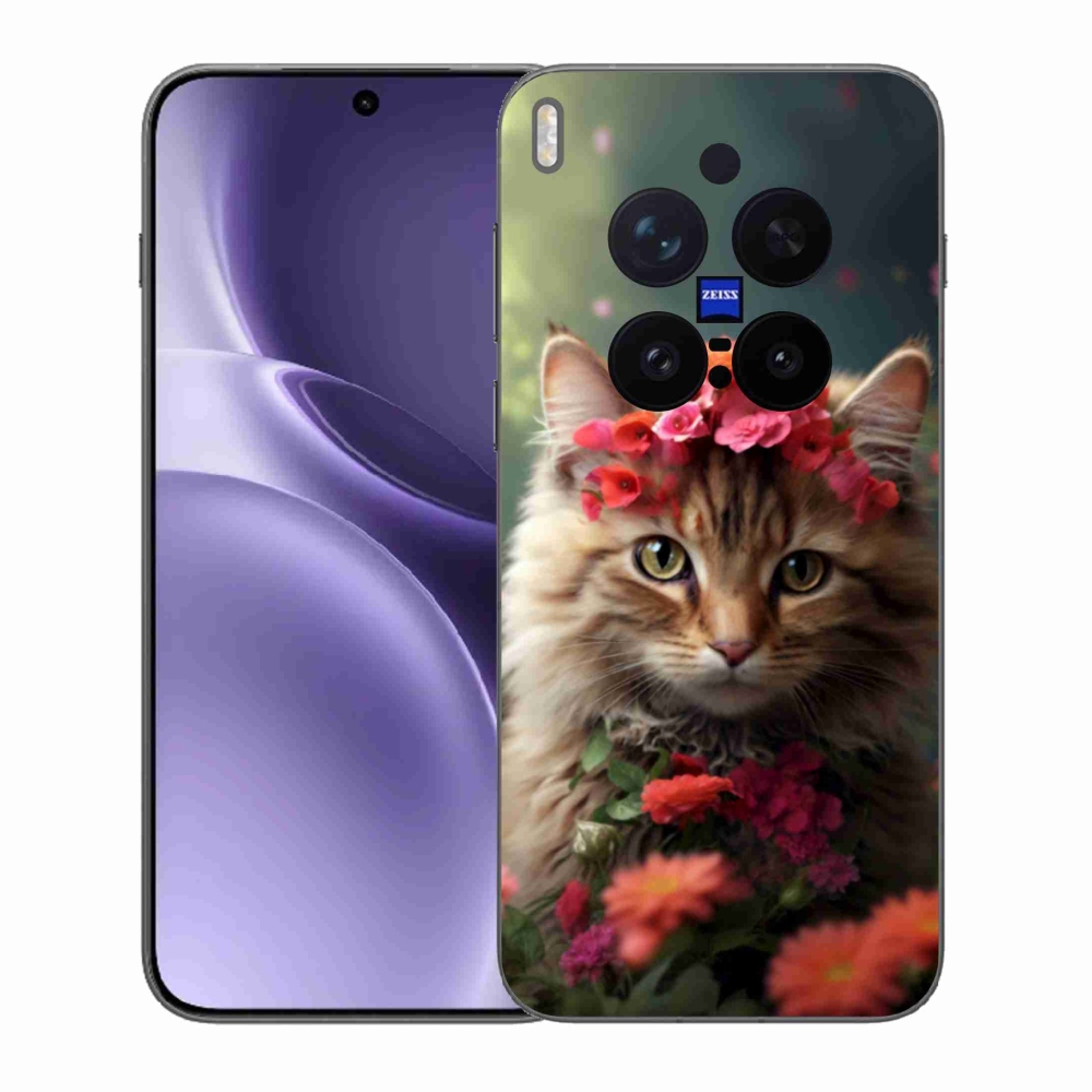 Gelový kryt mmCase na Vivo X300 Pro 5G - kočíčí princezna