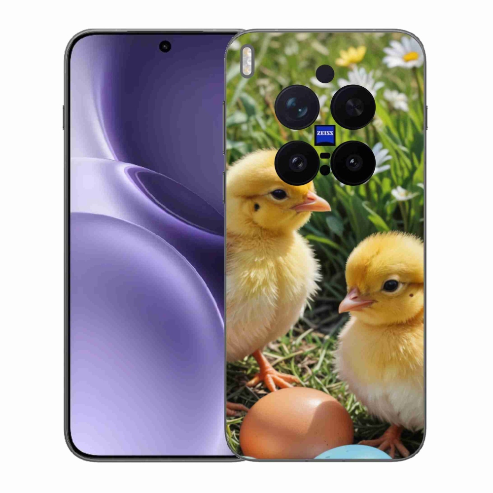 Gelový kryt mmCase na Vivo X300 Pro 5G - kuřátka