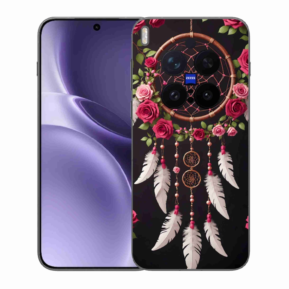 Gelový kryt mmCase na Vivo X300 Pro 5G - lapač snů s růžemi