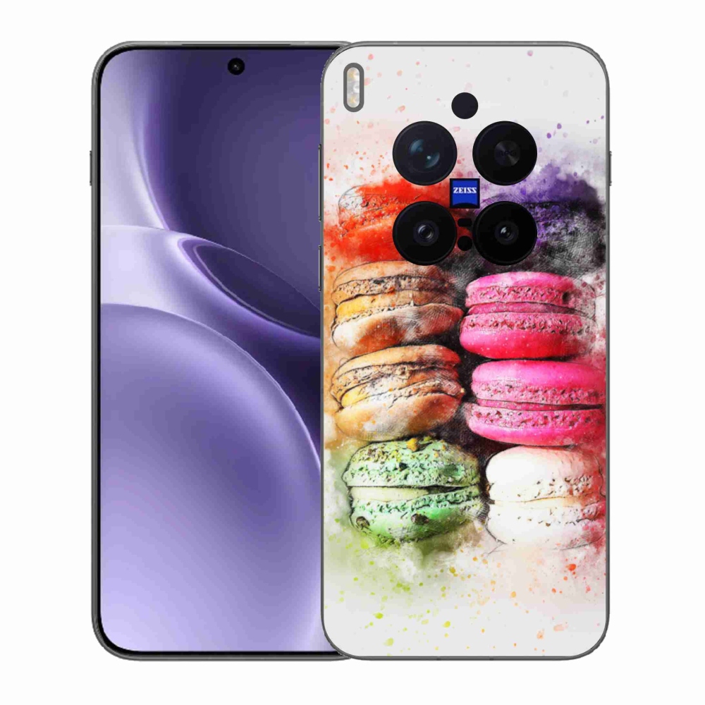 Gelový kryt mmCase na Vivo X300 Pro 5G - makrónky