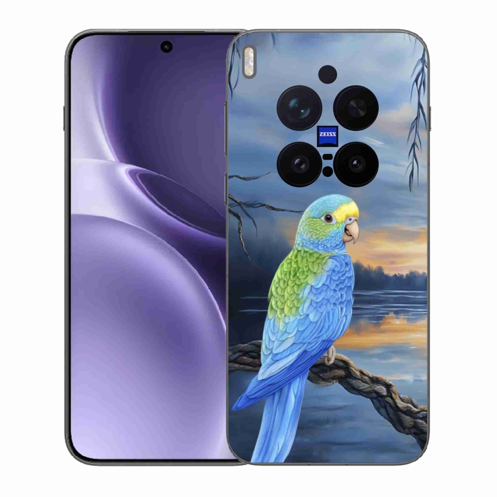 Gelový kryt mmCase na Vivo X300 Pro 5G - modrý papoušek