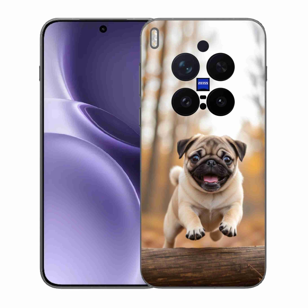 Gelový kryt mmCase na Vivo X300 Pro 5G - mops 2