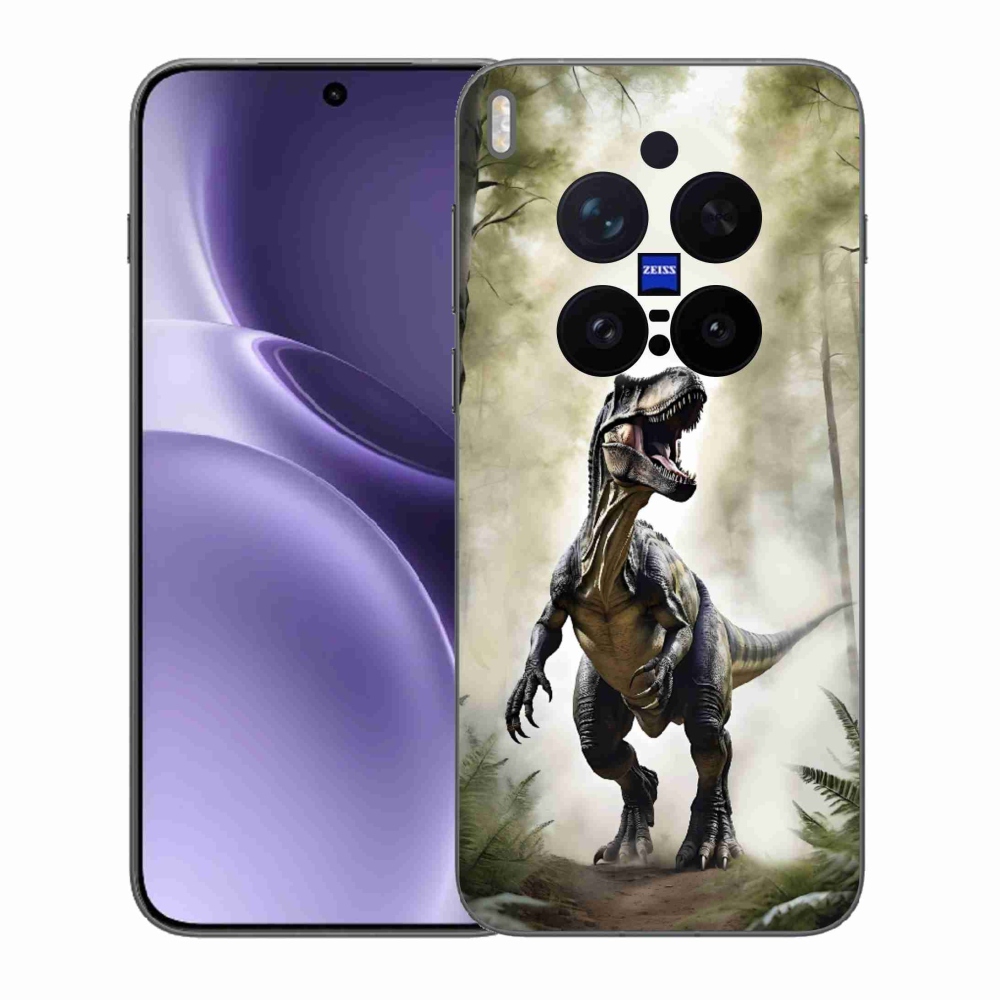 Gelový kryt mmCase na Vivo X300 Pro 5G - naštvaný T-Rex