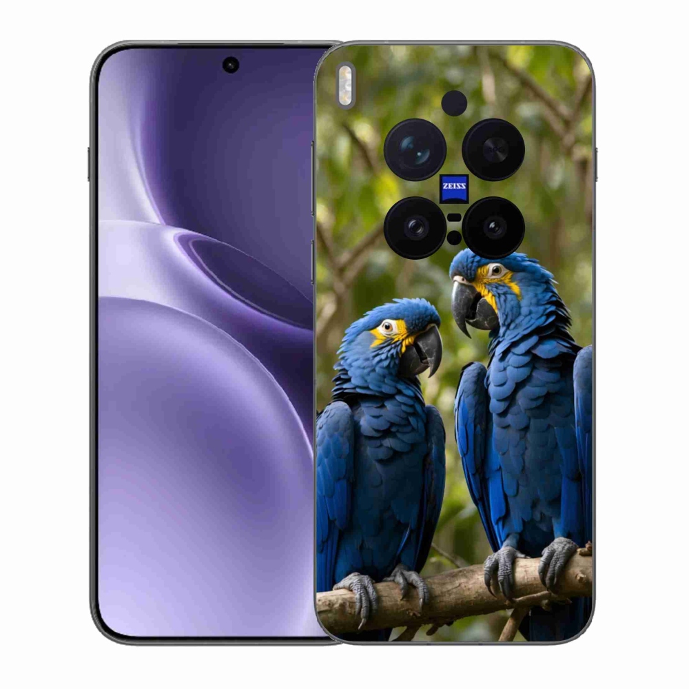 Gelový kryt mmCase na Vivo X300 Pro 5G - papouščí duo