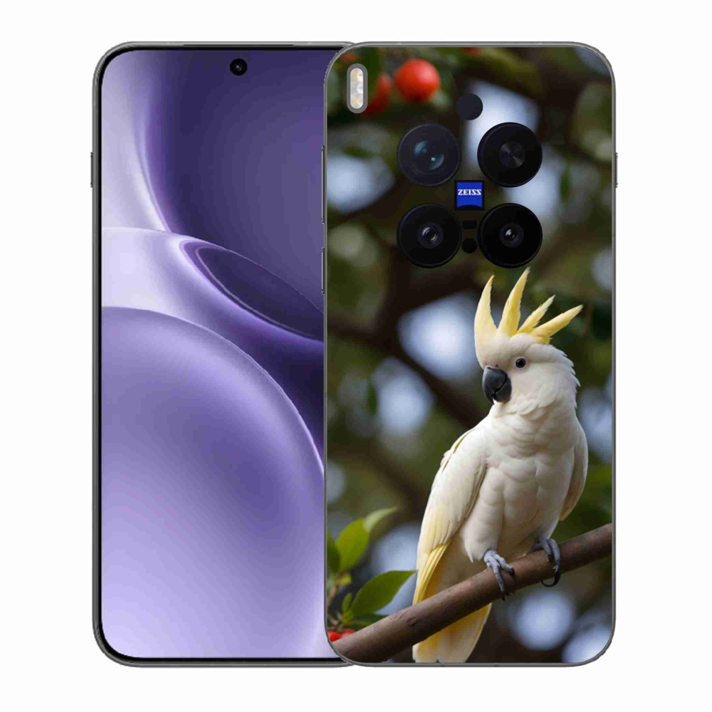 Gelový kryt mmCase na Vivo X300 Pro 5G - papoušek kakadu 3