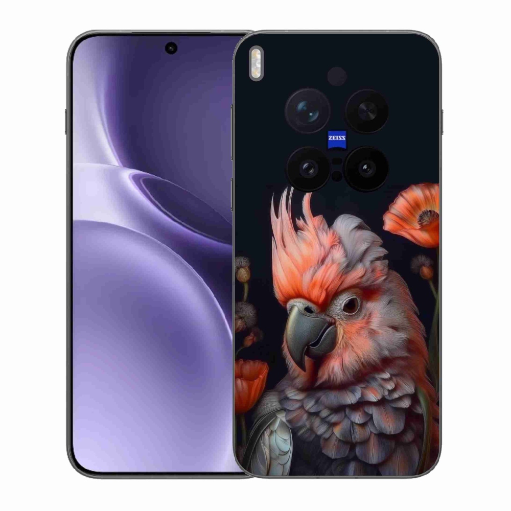 Gelový kryt mmCase na Vivo X300 Pro 5G - papoušek kakadu v barvách