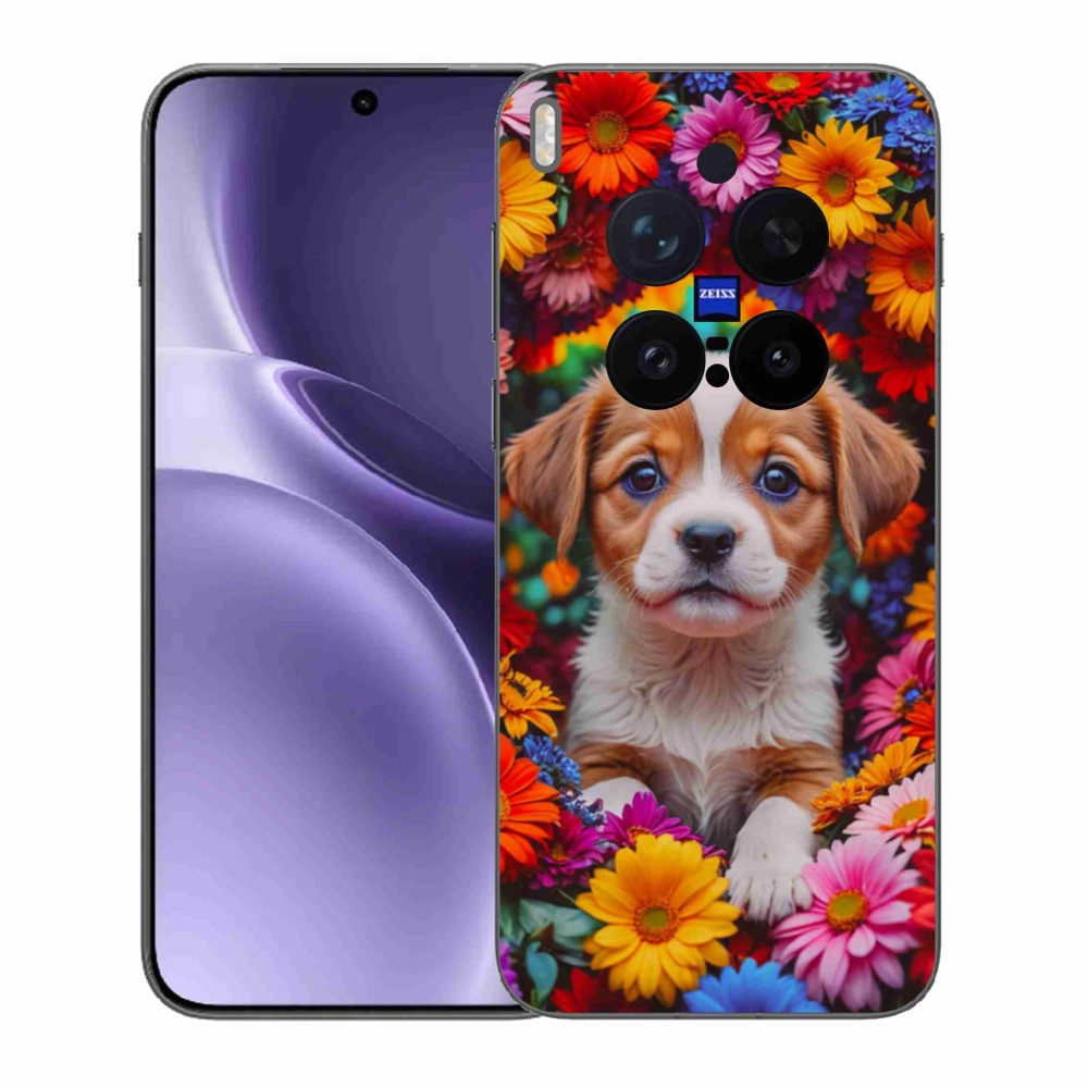 Gelový kryt mmCase na Vivo X300 Pro 5G - roztomilé štěně