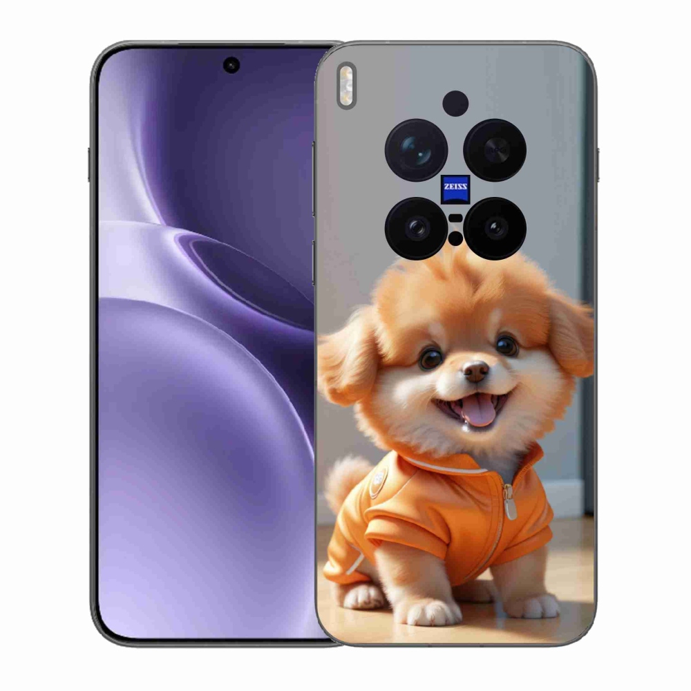 Gelový kryt mmCase na Vivo X300 Pro 5G - roztomilý pomeranian v mikině