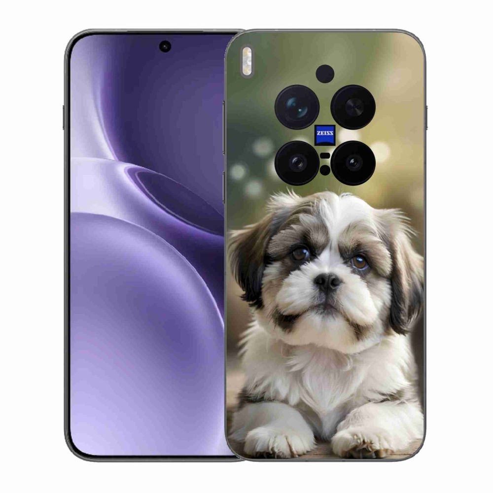 Gelový kryt mmCase na Vivo X300 Pro 5G - roztomilý shih-tzu