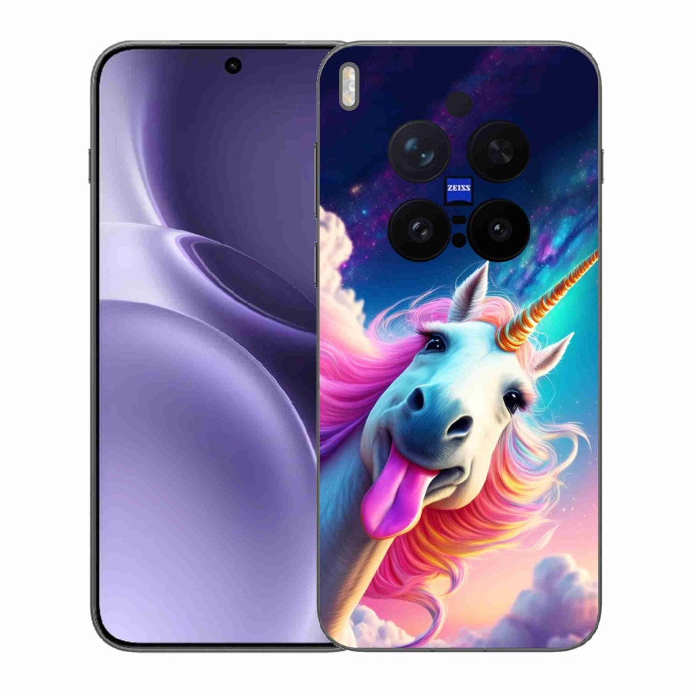 Gelový kryt mmCase na Vivo X300 Pro 5G - šílený jednorožec