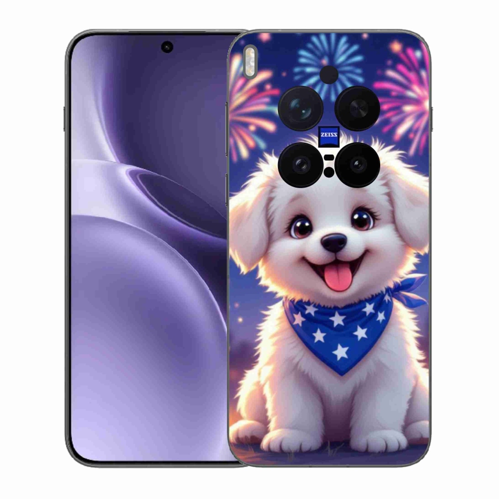 Gelový kryt mmCase na Vivo X300 Pro 5G - slavnostní štěně