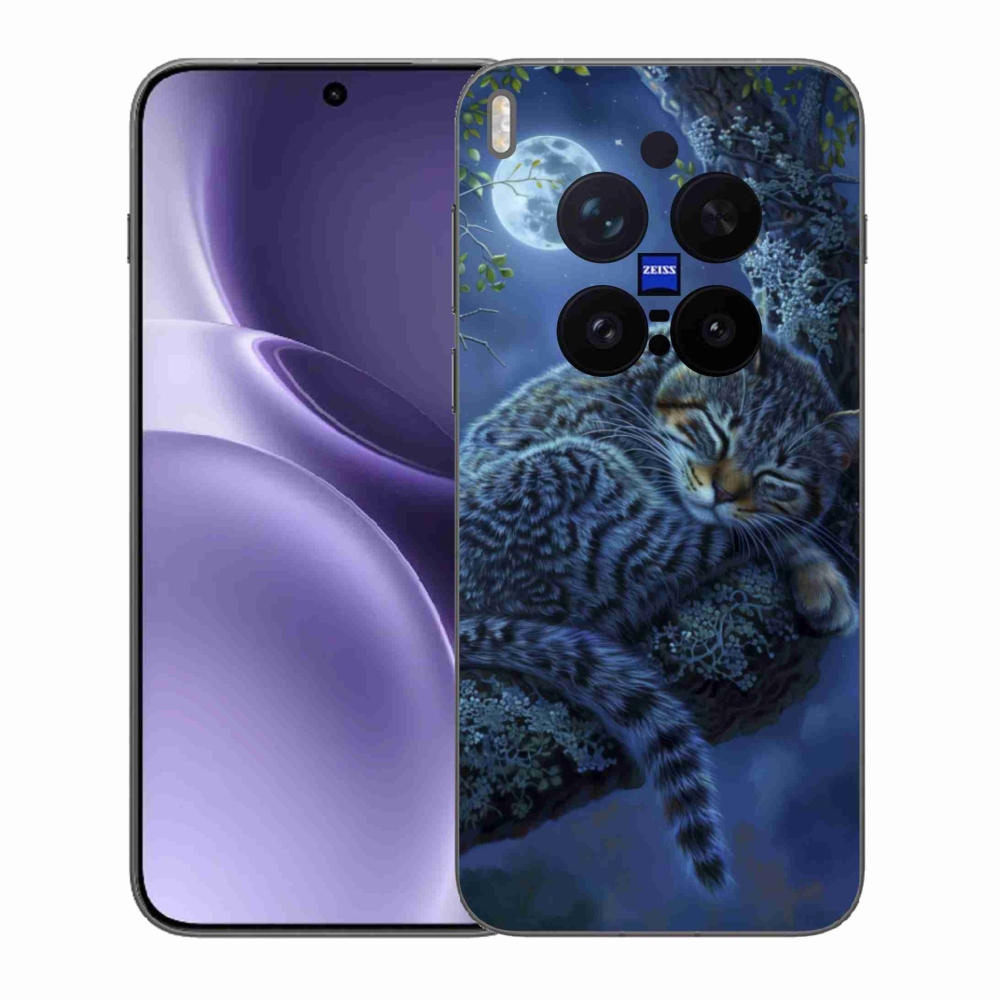 Gelový kryt mmCase na Vivo X300 Pro 5G - spící kočka