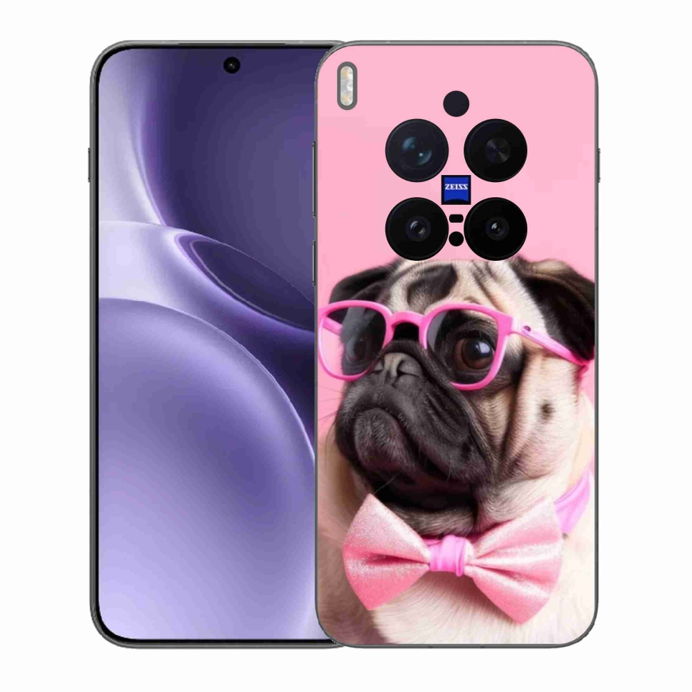 Gelový kryt mmCase na Vivo X300 Pro 5G - stylový mops