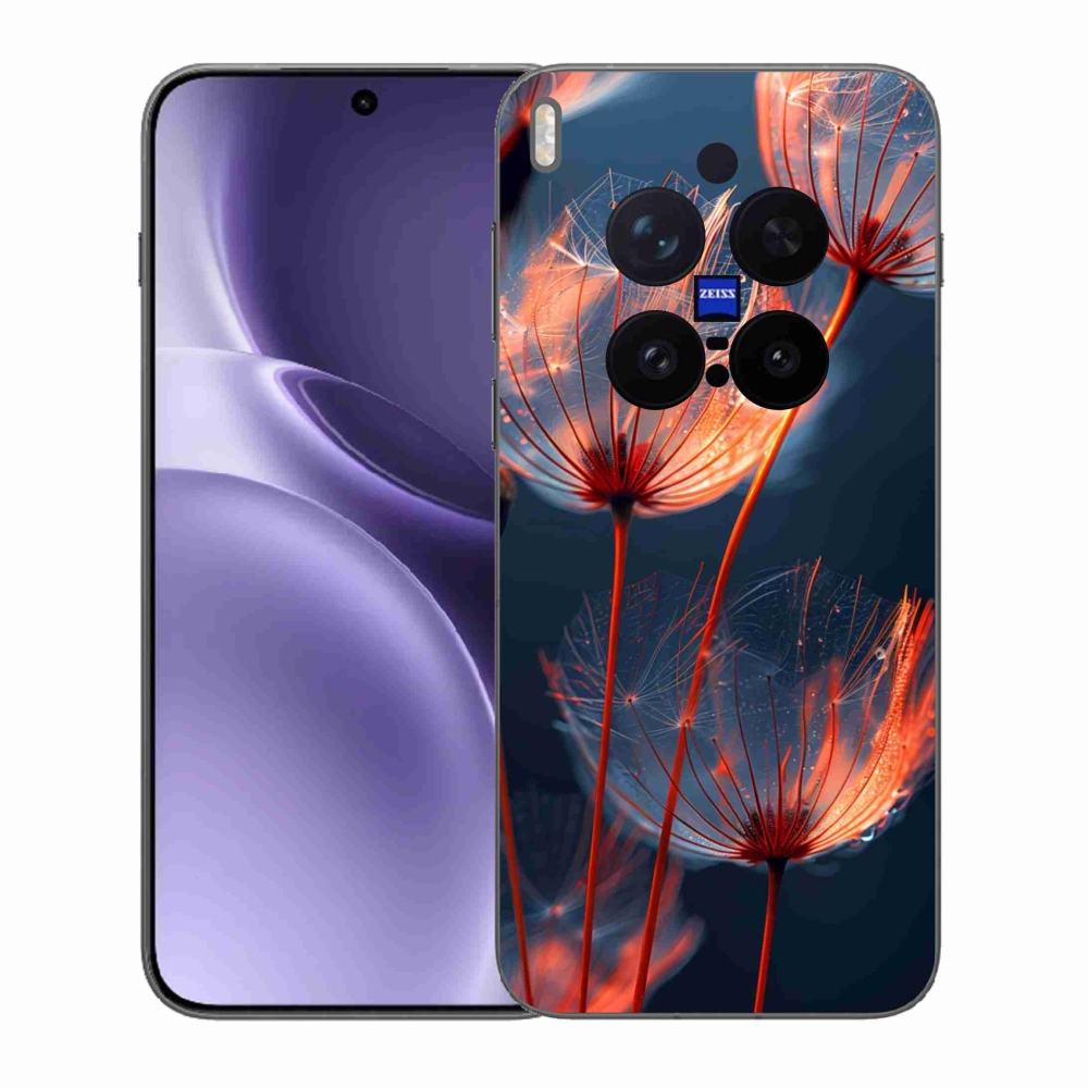 Gelový kryt mmCase na Vivo X300 Pro 5G - světélkující chmýří