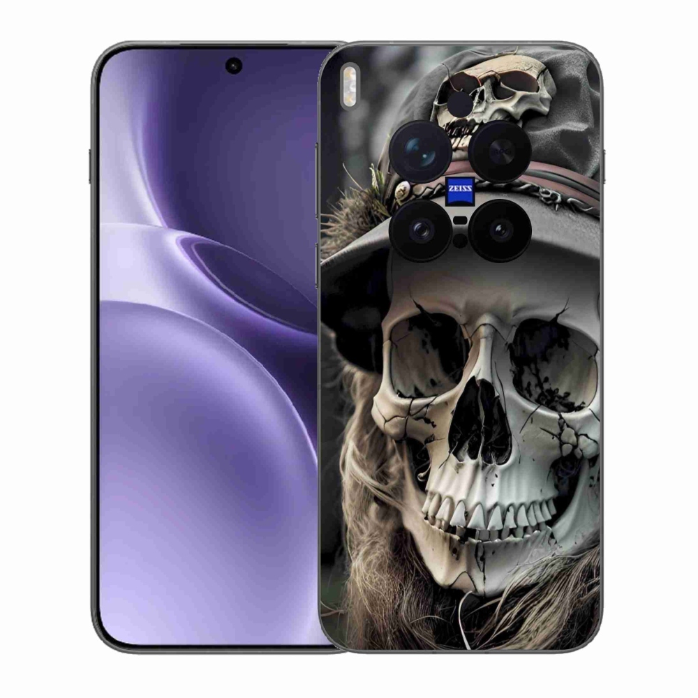 Gelový kryt mmCase na Vivo X300 Pro 5G - temná lebka