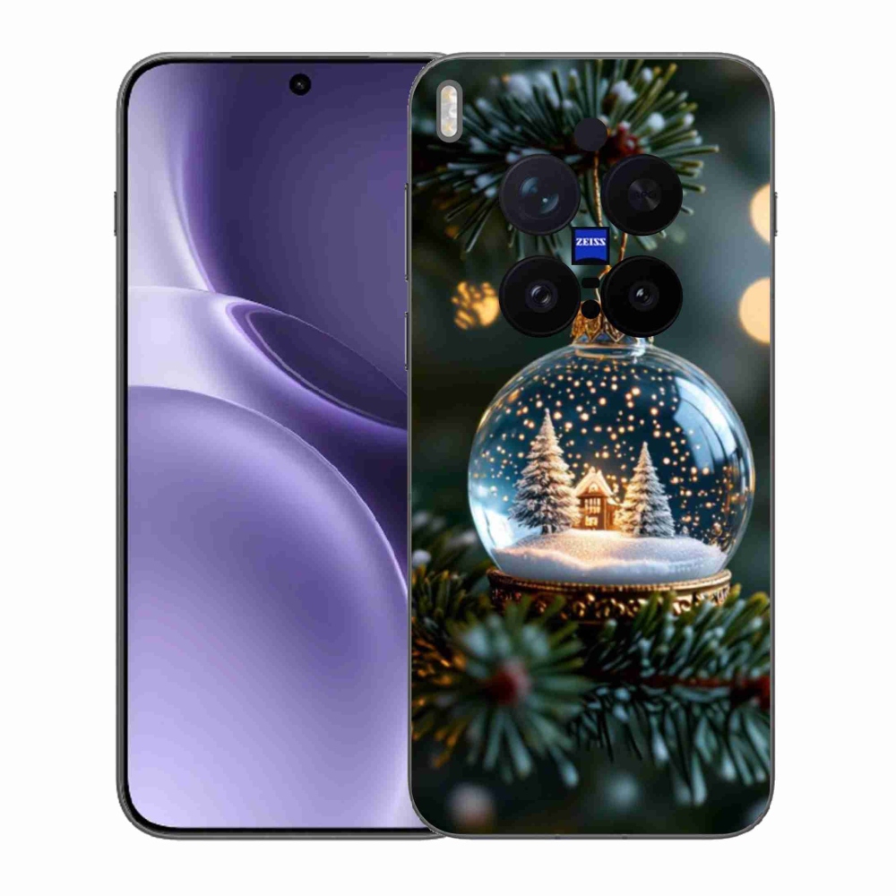 Gelový kryt mmCase na Vivo X300 Pro 5G - vánoční koule 2