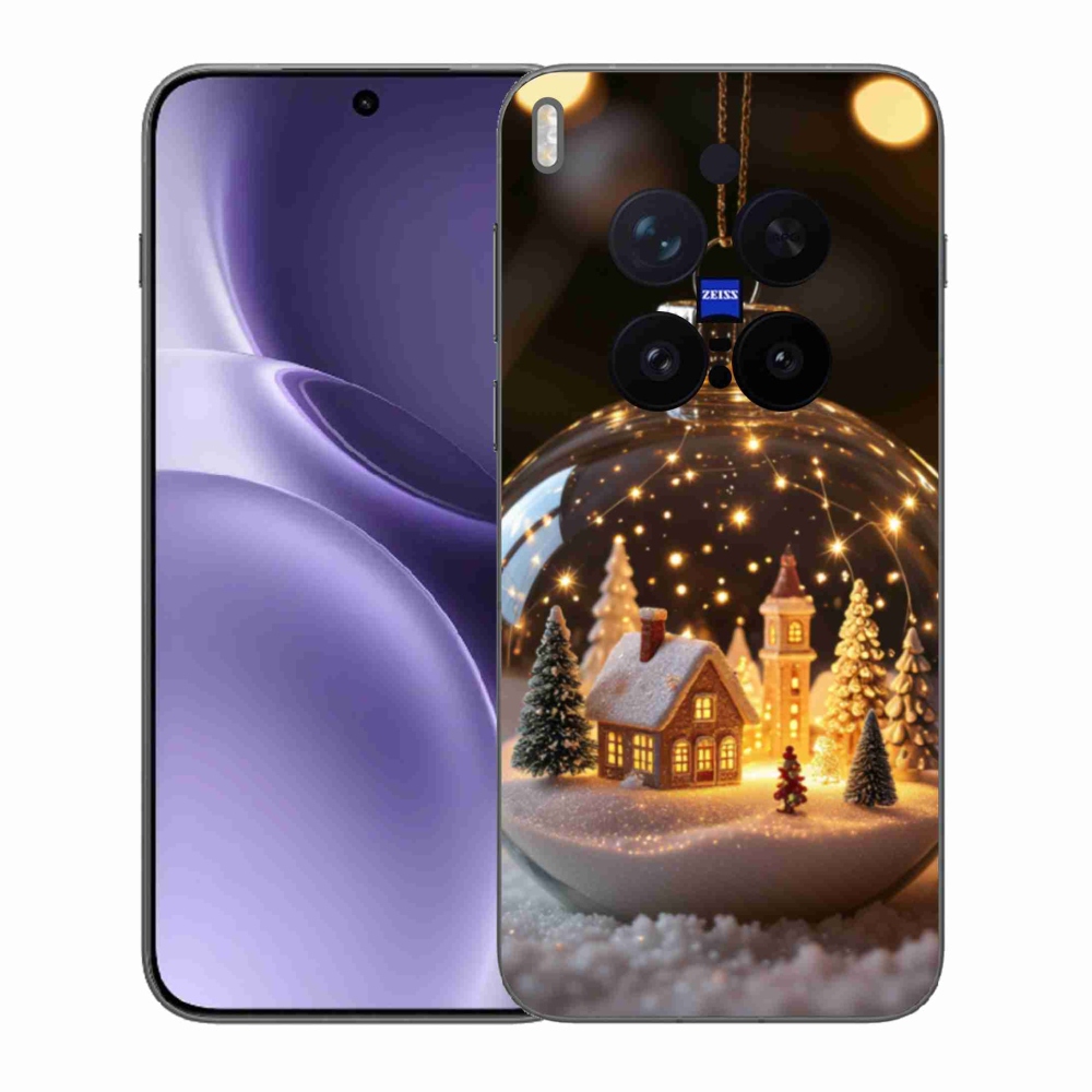 Gelový kryt mmCase na Vivo X300 Pro 5G - vánoční koule 3