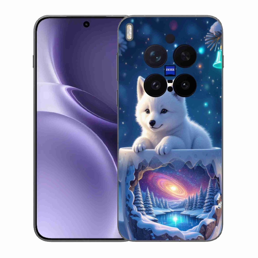 Gelový kryt mmCase na Vivo X300 Pro 5G - vánoční štěně