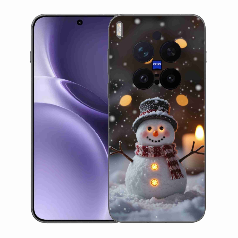 Gelový kryt mmCase na Vivo X300 Pro 5G - veselý sněhulák